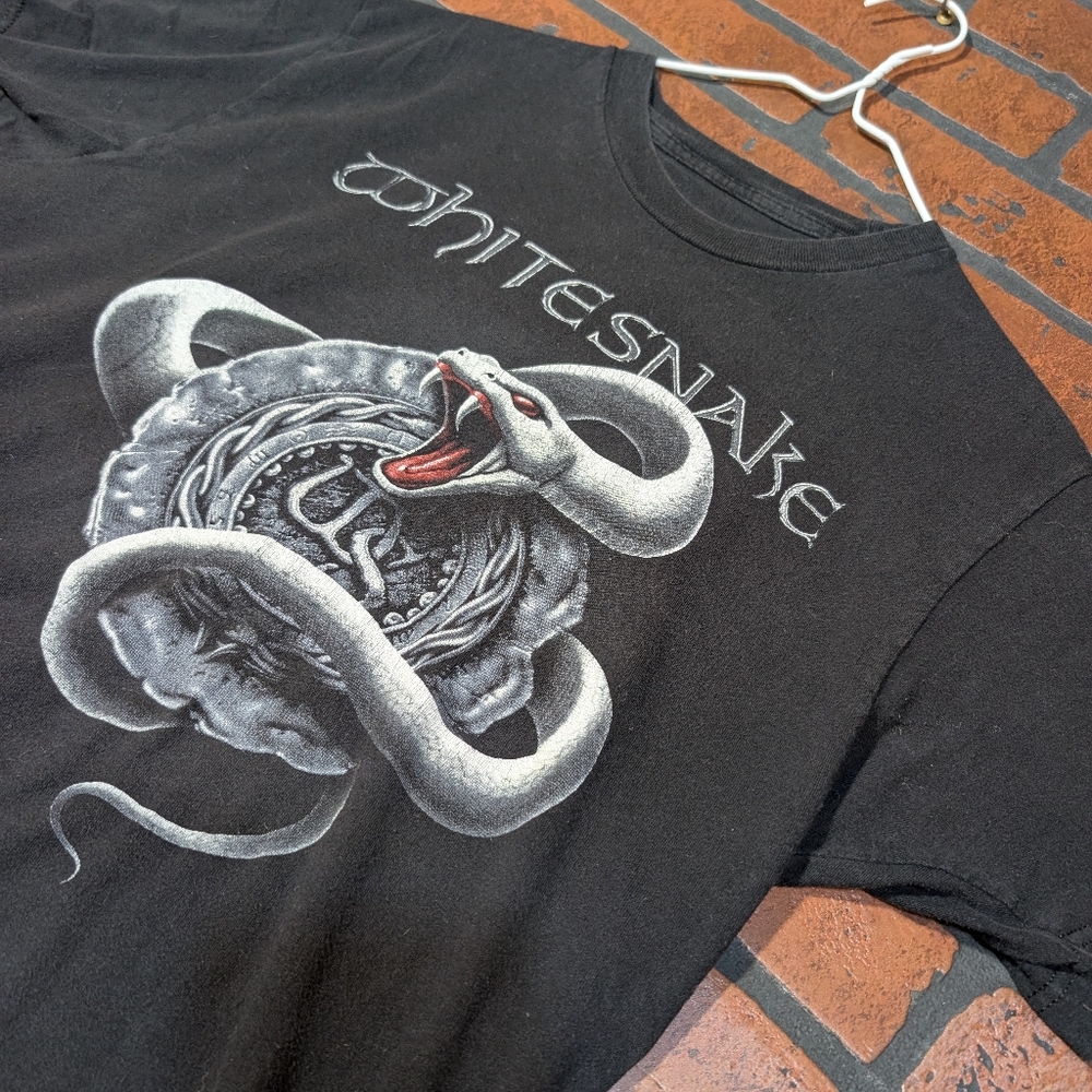 White‎ Snake Vintage Tour T-Shirt Men's M Graphic Band Tee - Picture 2 of 7